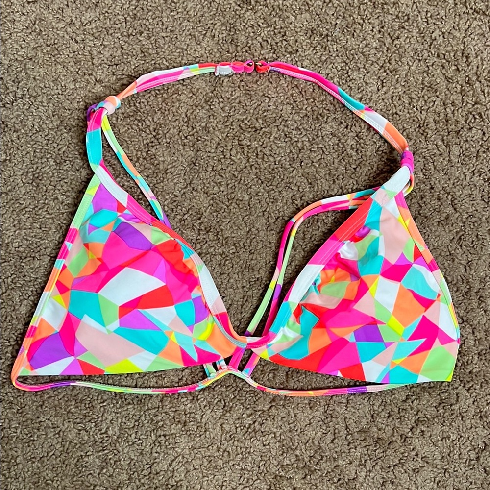 Colorful Geometric Bikini Top